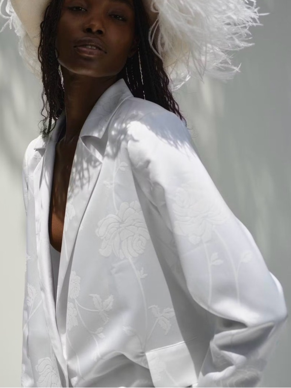 NWT For Love And Lemons Bridal Floral Jacquard Blazer